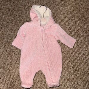 Baby girl pink zip one piece